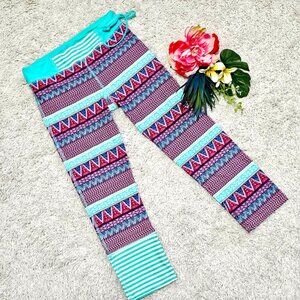 Breathe by Body Glove Women's Lagoon Printed Surf Yoga Beach Capris EUC Size XS